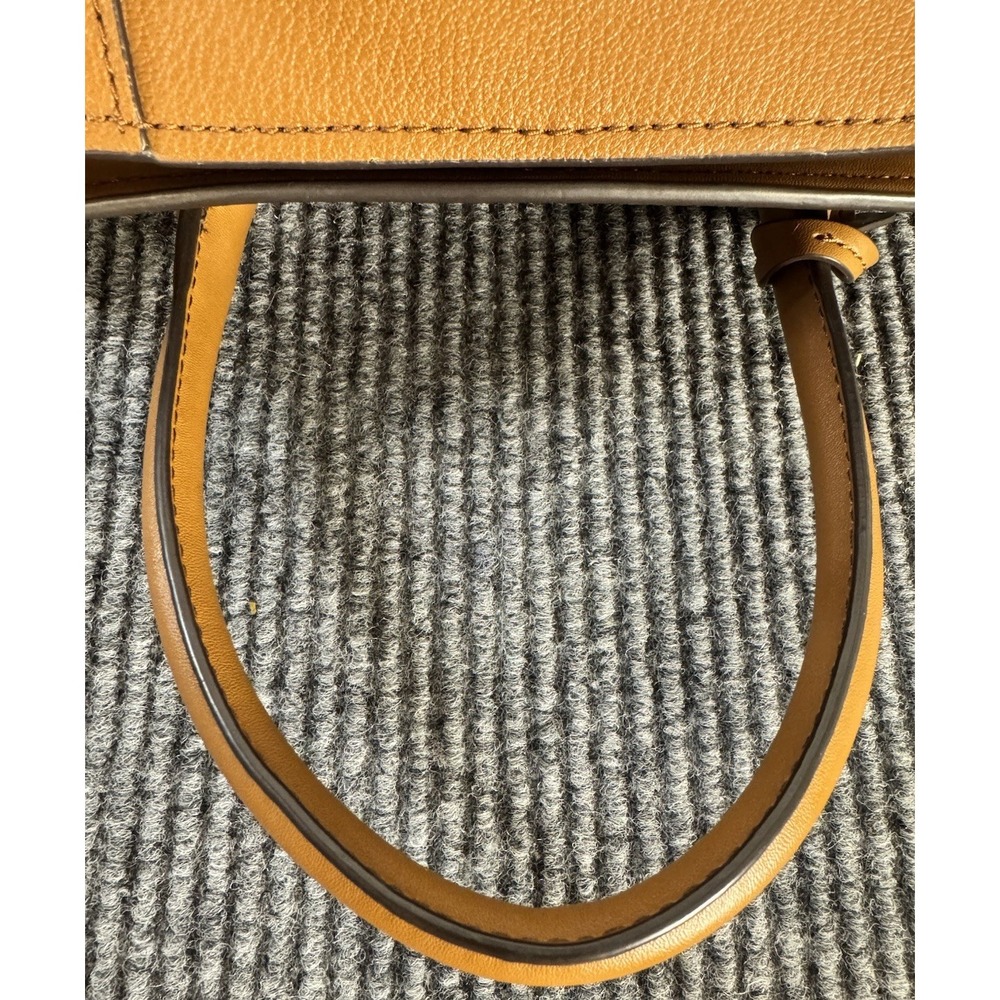 Michael Kors Large Avril Pebbled Brown Leather Satchel Crossbody Luggage NWOT - Picture 14 of 16